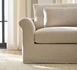 Westwood Roll Arm Deep Seat Slipcovered Sofa (71&quot;-131&quot;)