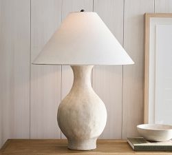 Artisan Ceramic Table Lamp (22''-27")
