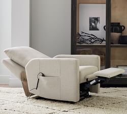 Ayden Square Arm Power Lift Recliner with Massage &amp; Heat