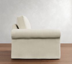 Build Your Own PB Comfort Modern Roll Arm Slipcovered Sectional