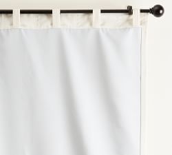 Custom Velvet Twill Blackout Curtain - Ivory