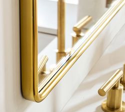 Vintage Rounded Tall Rectangular Mirror