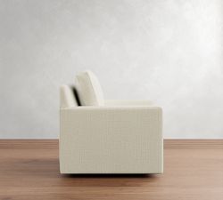 Cameron Modern Square Arm Swivel Chair