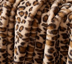 Faux Fur Cheetah Throw
