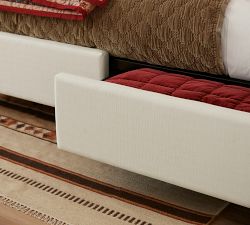 Jake Upholstered Storage Platform Bed with Metal Legs