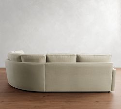 Pearce Square Arm 3-Piece Curved Wedge Sectional (127")