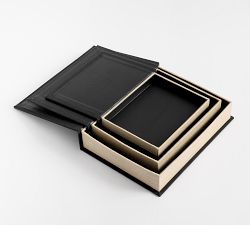 Stacked Linen Storage Books - Set of 3