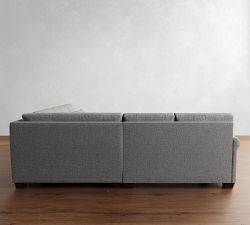 York Roll Arm Deep Seat 3-Piece L-Shaped Wedge Sectional (109")