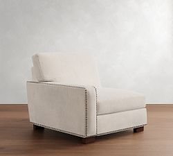 Build Your Own Turner Deep Seat Square Arm Sectional with Nailheads