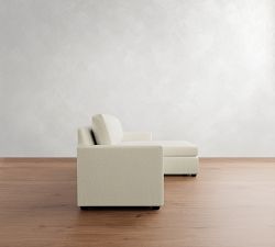 Cameron Modern Square Arm Chaise Sectional (98")