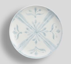 Chambray Tile Stoneware Salad Plates - Set of 4