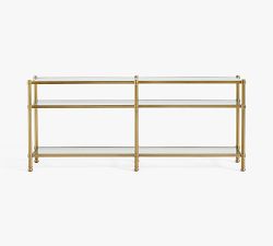 Everson Grand Glass Console Table (73")