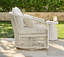 Lakewood Rope Swivel Outdoor Lounge Chair