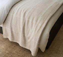Soft Woven Reversible Windowpane Blanket