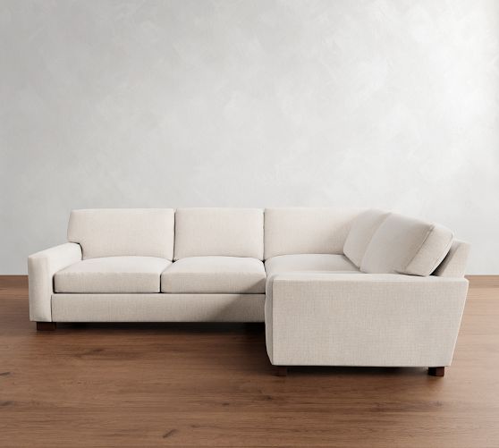 Turner Square Arm 3-Piece Sectional (106"&ndash;110")