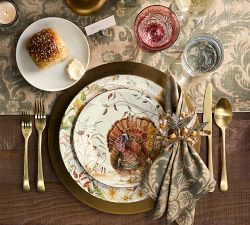 Bedford Harvest Turkey 12-Piece Stoneware Dinnerware Set