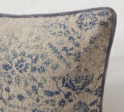 Harley Printed Velvet Lumbar Pillow Cover