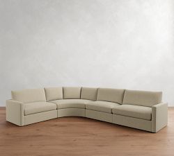 Westwood Slim Arm 4-Piece Curved Wedge Sectional (148")