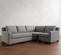 York Square Arm 3-Piece Wedge Sectional (102")