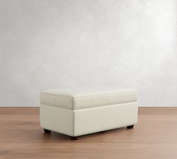 Cameron Modern Square Arm Ottoman and a Half