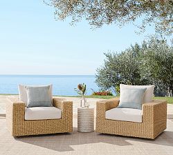 Kostas Wicker Swivel Outdoor Lounge Chair