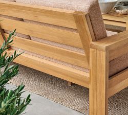 Malibu Teak Grand Outdoor Sofa (97")