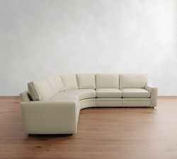 Pearce Square Arm 5-Piece Curved Wedge Sectional (127")