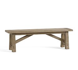 Open Box: Toscana Dining Bench, 60"L x 14"W - Gray Wash