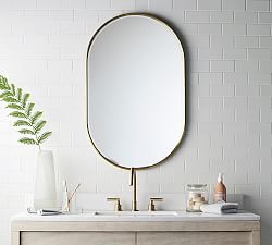 Vintage Pill Shaped Mirror