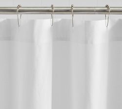Bordered Percale Shower Curtain