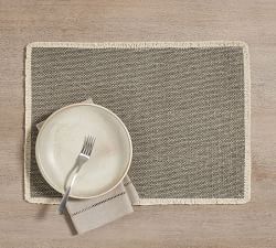 Mason Handwoven Cotton Fringe Placemats - Set of 4
