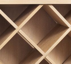 Modern Farmhouse 68&rdquo; Wine Storage with Display Cabinet