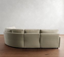 Pearce Square Arm 5-Piece Curved Wedge Sectional (127")