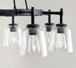 Porter Recycled Glass Round Chandelier (36")