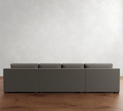 Shasta Square Arm Double Chaise Sectional (148")