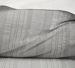 Sonoma Textured Striped Duvet Cover