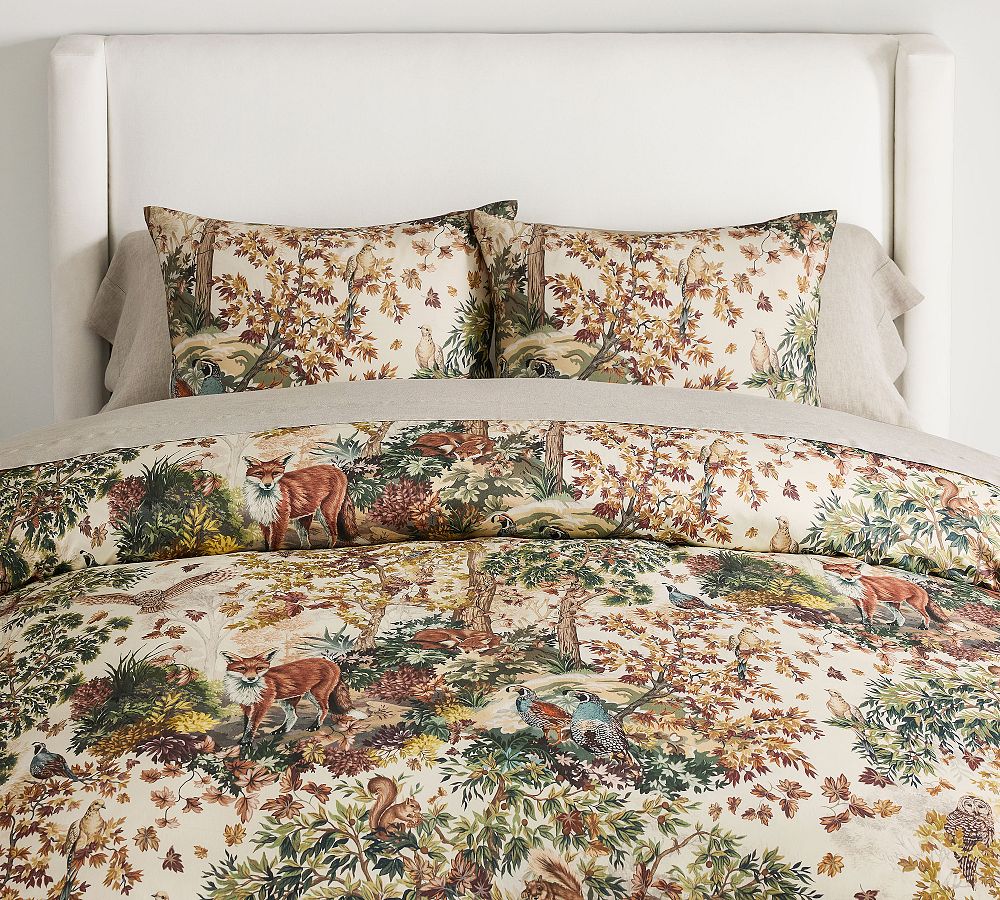 Fantastical Forest Reversible Duvet Cover - Multi, King/Cal. King
