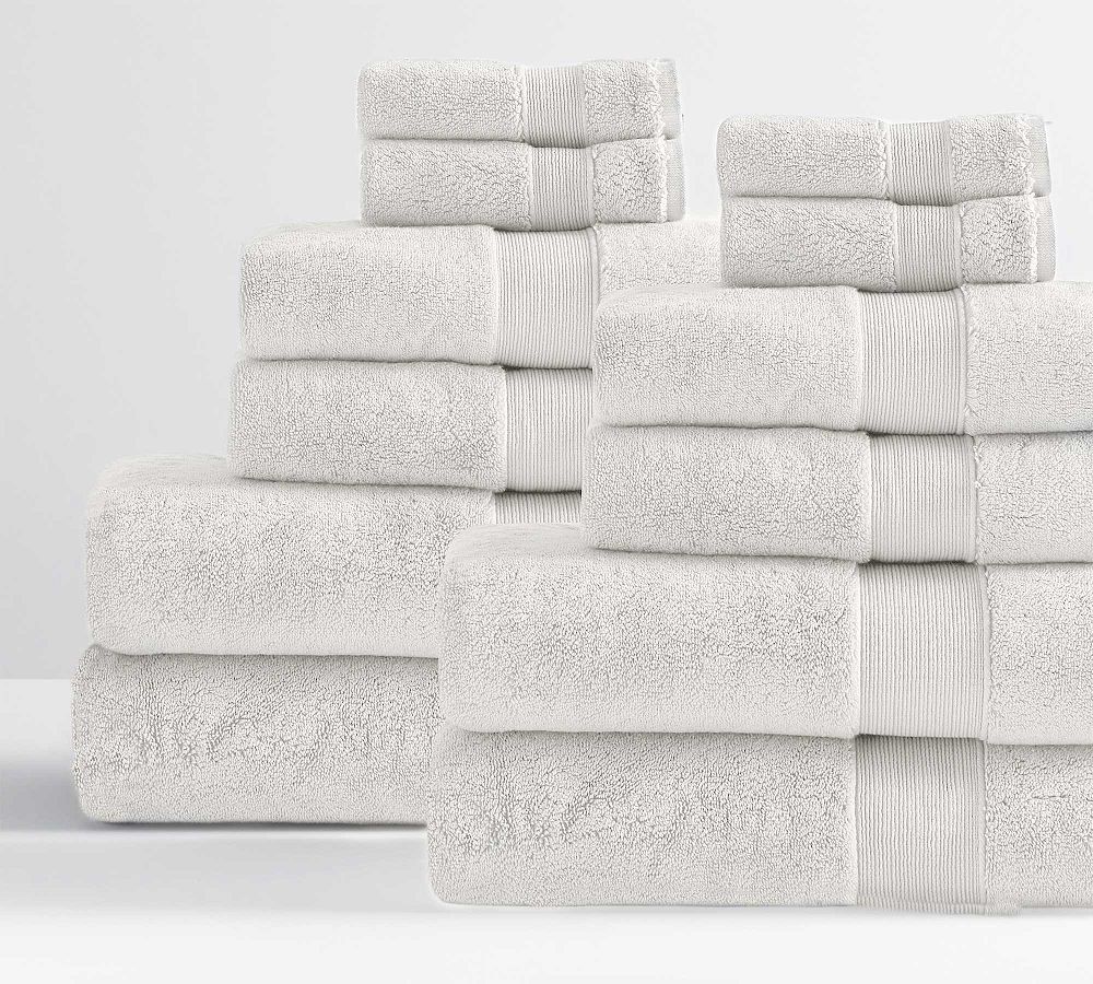 Classic Organic Towel Bundles - Ivory, Set of 12