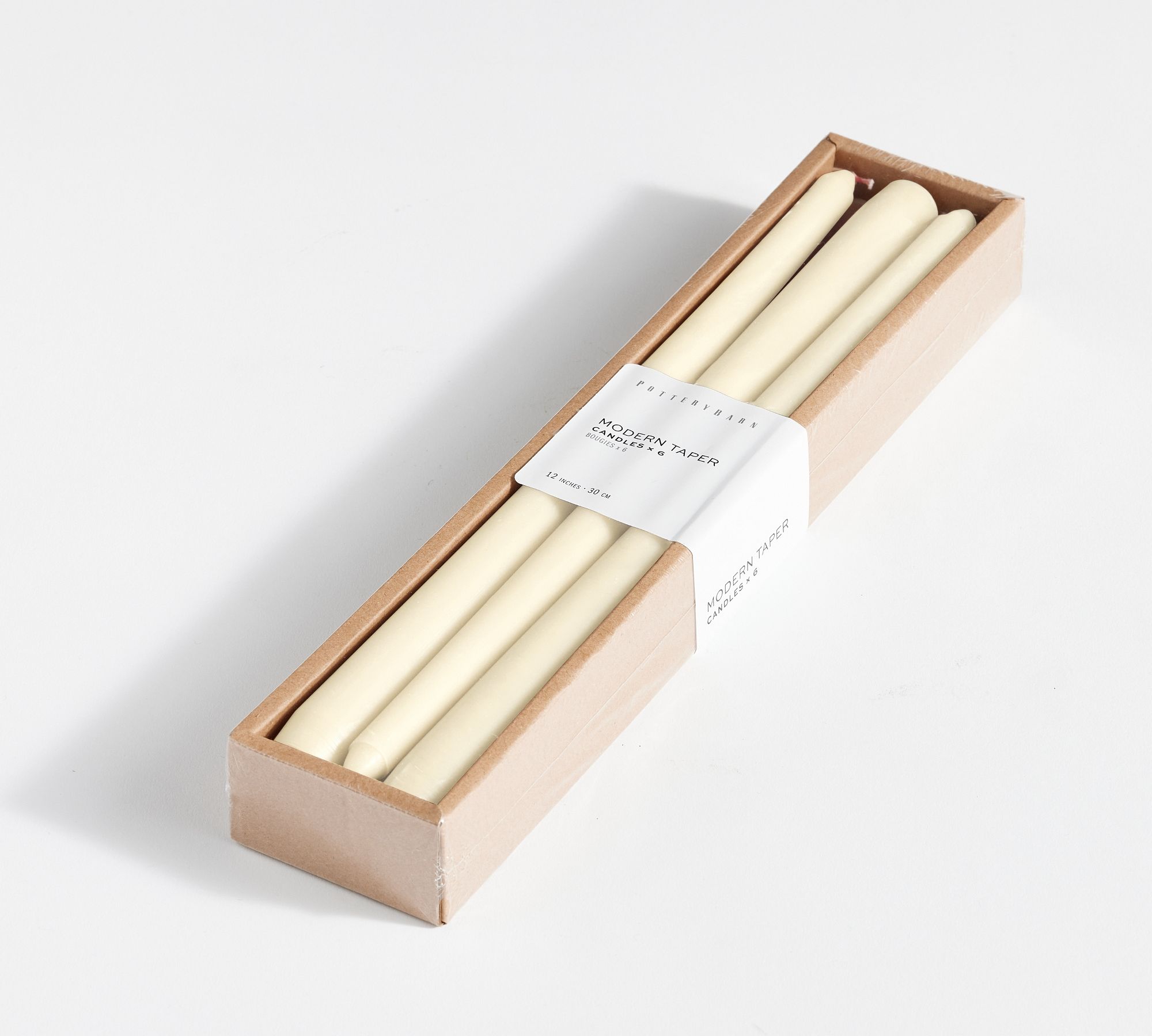 Pottery Barn Taper Candles (Ivory; Set of 6)