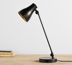 Fitz Adjustable Metal USB Task Table Lamp (20")