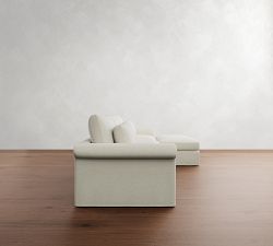 Westwood Roll Arm Deep Seat Slipcovered Modular Chaise Sectional (148")