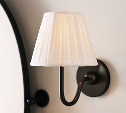 Baylor Pleated Shade Sconce (10")
