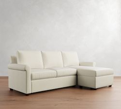 Cameron Modern Roll Arm Reversible Chaise Sectional  (88")
