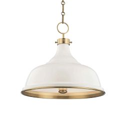 Jocelyn Metal Round Pendant (18&quot;)