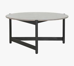 Lungarno Ceramic Round Outdoor Coffee Table (26")