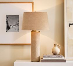 Paige Linen Table Lamp (28")