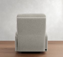 PB Comfort Modern Square Arm Deluxe Power Swivel Recliner