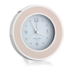 Silver And Enamel Alarm Clock