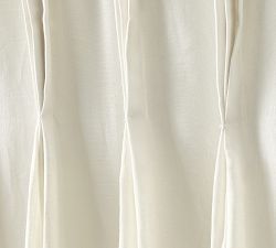 Belgian Flax Linen Triple Pinch Pleat Blackout Curtain 