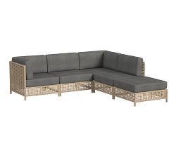 Ophelia 5-Piece Outdoor Chaise Sectional (100")